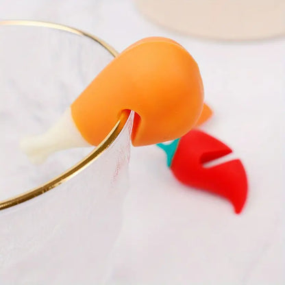 Creative Silicone Chili Carrot Chicken Leg Pot Cover
