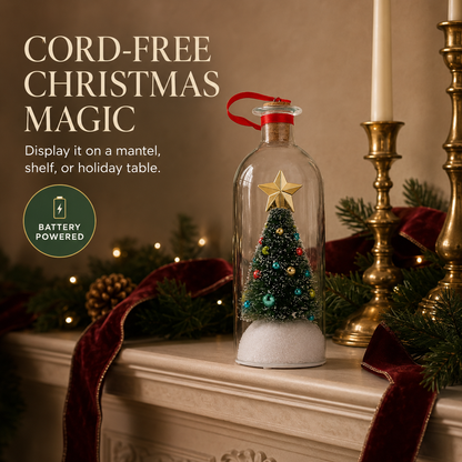 Record-a-Message Christmas Tree Bottle Ornament