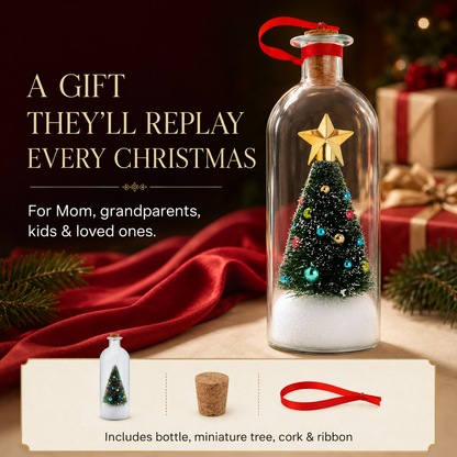 Record-a-Message Christmas Tree Bottle Ornament