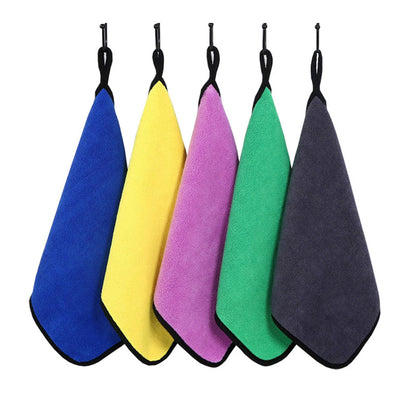 Thick Coral Fleece Car Wash Towels - Double-Sided