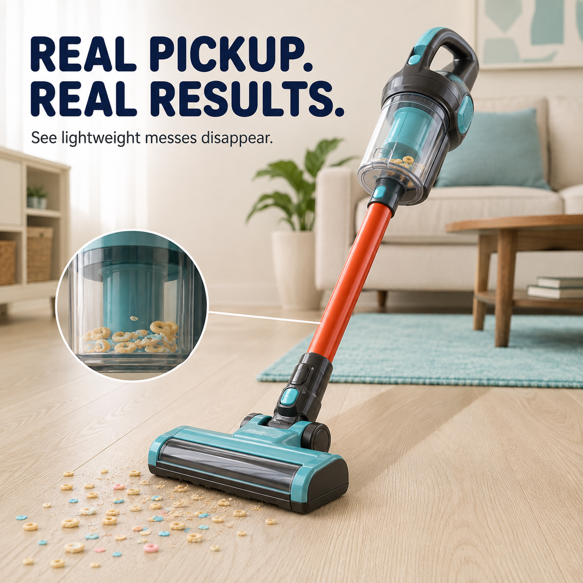 3-in-1 Kids’ Real-Pickup Vacuum – Rechargeable Pretend Cleaning Toy