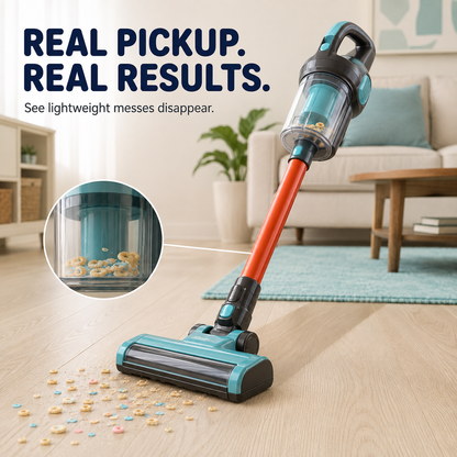 3-in-1 Kids’ Real-Pickup Vacuum – Rechargeable Pretend Cleaning Toy