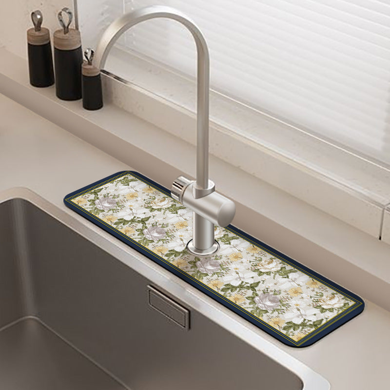 Quick-Dry Diatomaceous Water Absorbent Mat for Bathroom