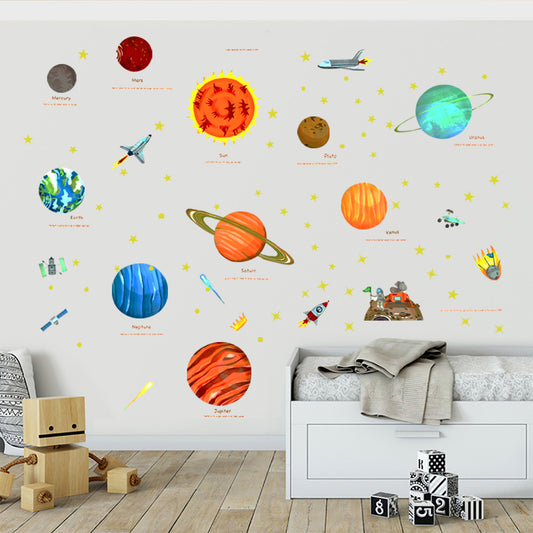 Planet Stars Wall Stickers for Children's Room Decor