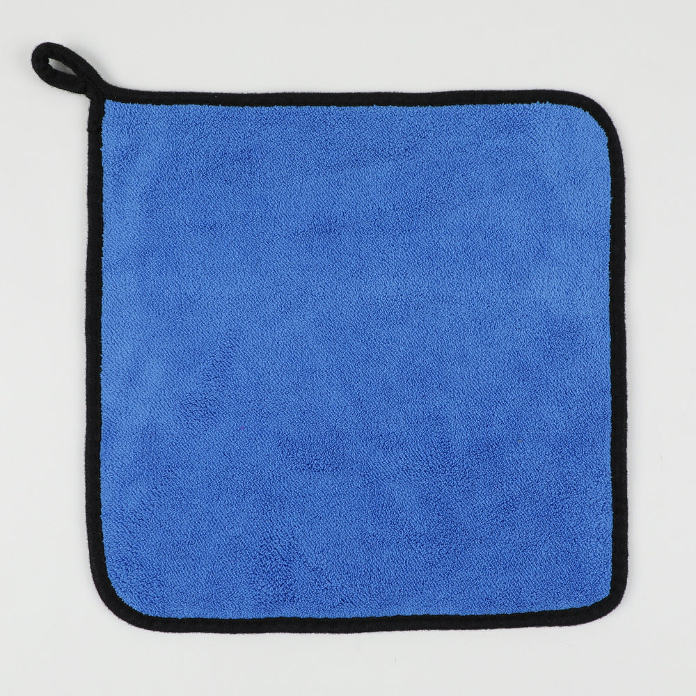 Thick Coral Fleece Car Wash Towels - Double-Sided