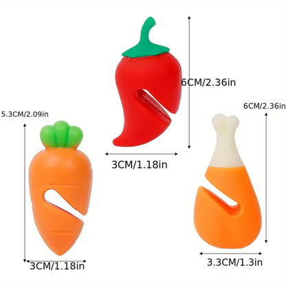 Creative Silicone Chili Carrot Chicken Leg Pot Cover