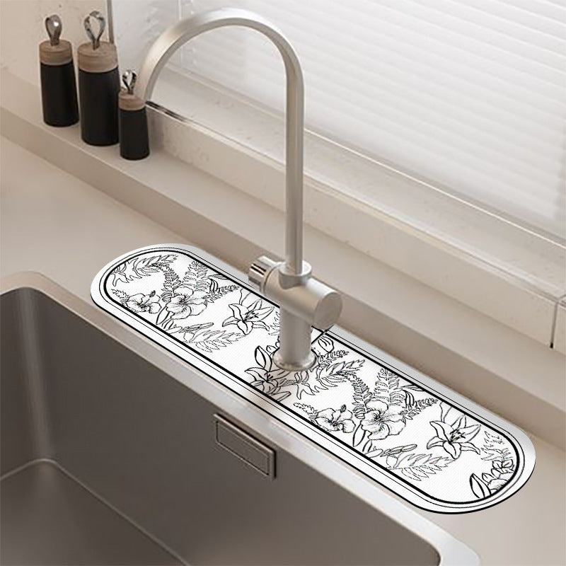 Quick-Dry Diatomaceous Water Absorbent Mat for Bathroom