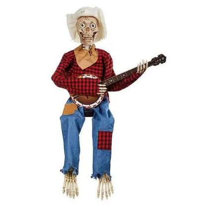 Skeleton Banjo Halloween Decoration – Classic & Light-Up Styles