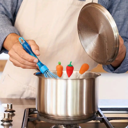 Creative Silicone Chili Carrot Chicken Leg Pot Cover