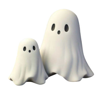 Cute & Cheeky Ghost Figurines – Halloween Resin Decorations