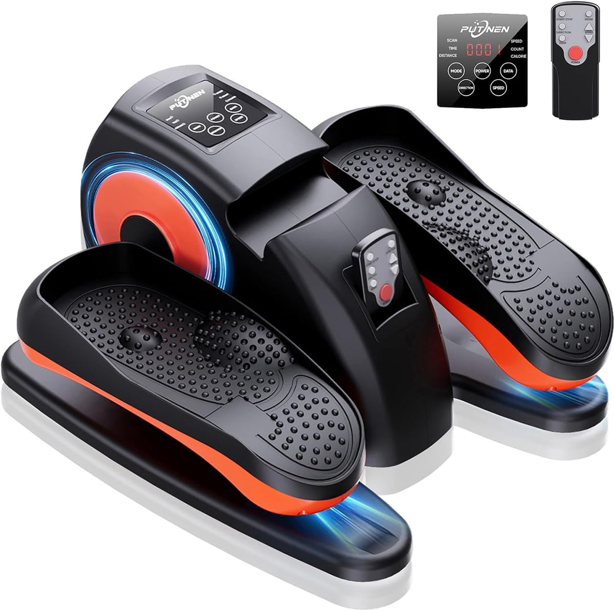 Electric Under-Desk Elliptical – Seated Leg Exerciser with Remote, 12 Speeds, Quiet Motor