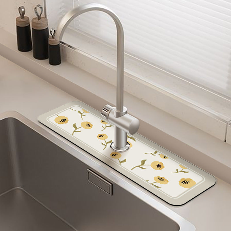 Quick-Dry Diatomaceous Water Absorbent Mat for Bathroom