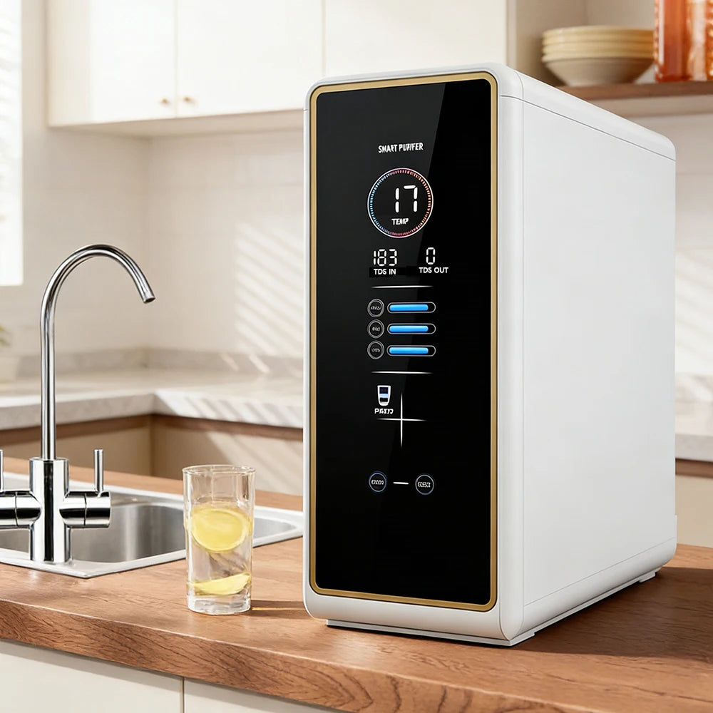 Tankless reverse osmosis water filter system