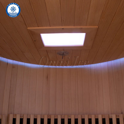 Solid Hemlock Indoor Far-Infrared Sauna Room with Soft-Touch Control Panel - image 4