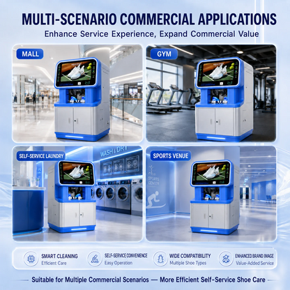 UPUS AI Shoe Washing Vending Machine – Steam Wash, Dry Clean & UV Sanitization, Touchscreen Self-Ser - image 3