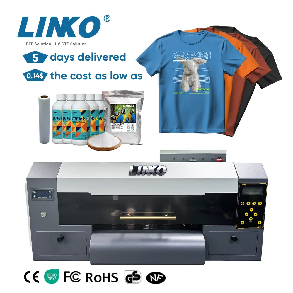 A3 DTF Printer with Dual i1600 Printheads – Direct-to-Film T-Shirt Transfer Printer - image 2
