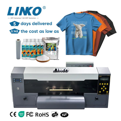 A3 DTF Printer with Dual i1600 Printheads – Direct-to-Film T-Shirt Transfer Printer - image 2