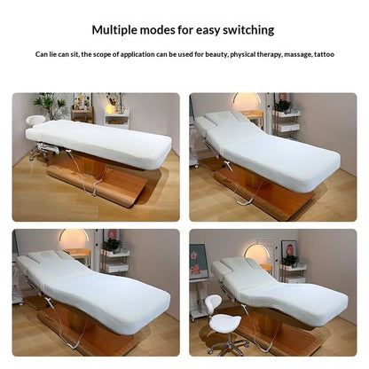Electric lift spa facial massage bed