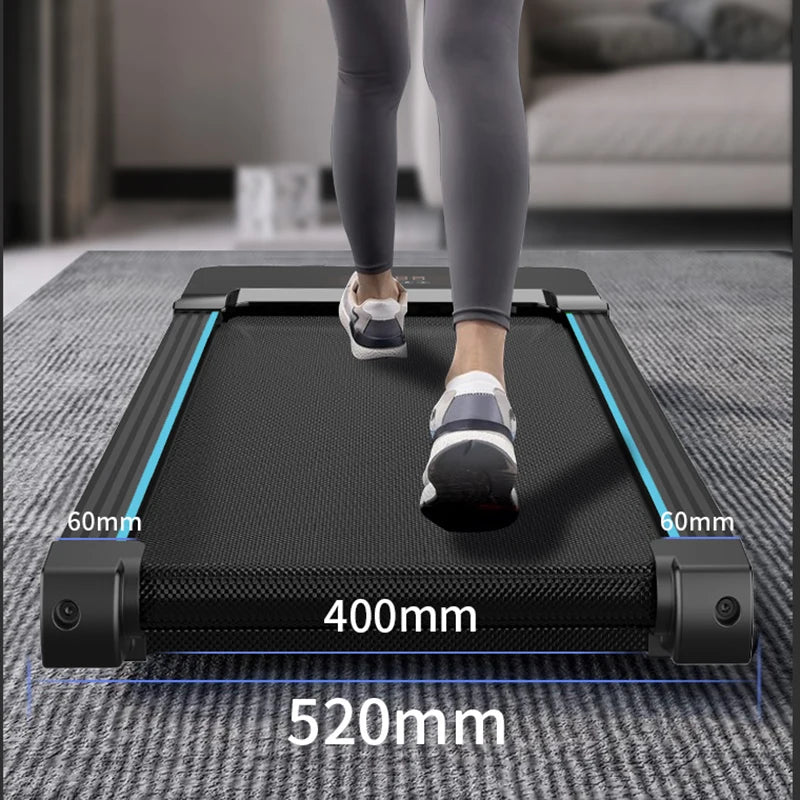 Auto incline walking pad under desk treadmill