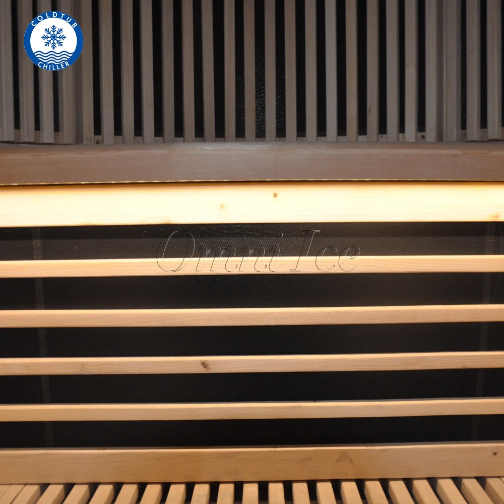 Solid Hemlock Indoor Far-Infrared Sauna Room with Soft-Touch Control Panel - image 6