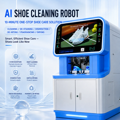 UPUS AI Shoe Washing Vending Machine – Steam Wash, Dry Clean & UV Sanitization, Touchscreen Self-Ser - image 4