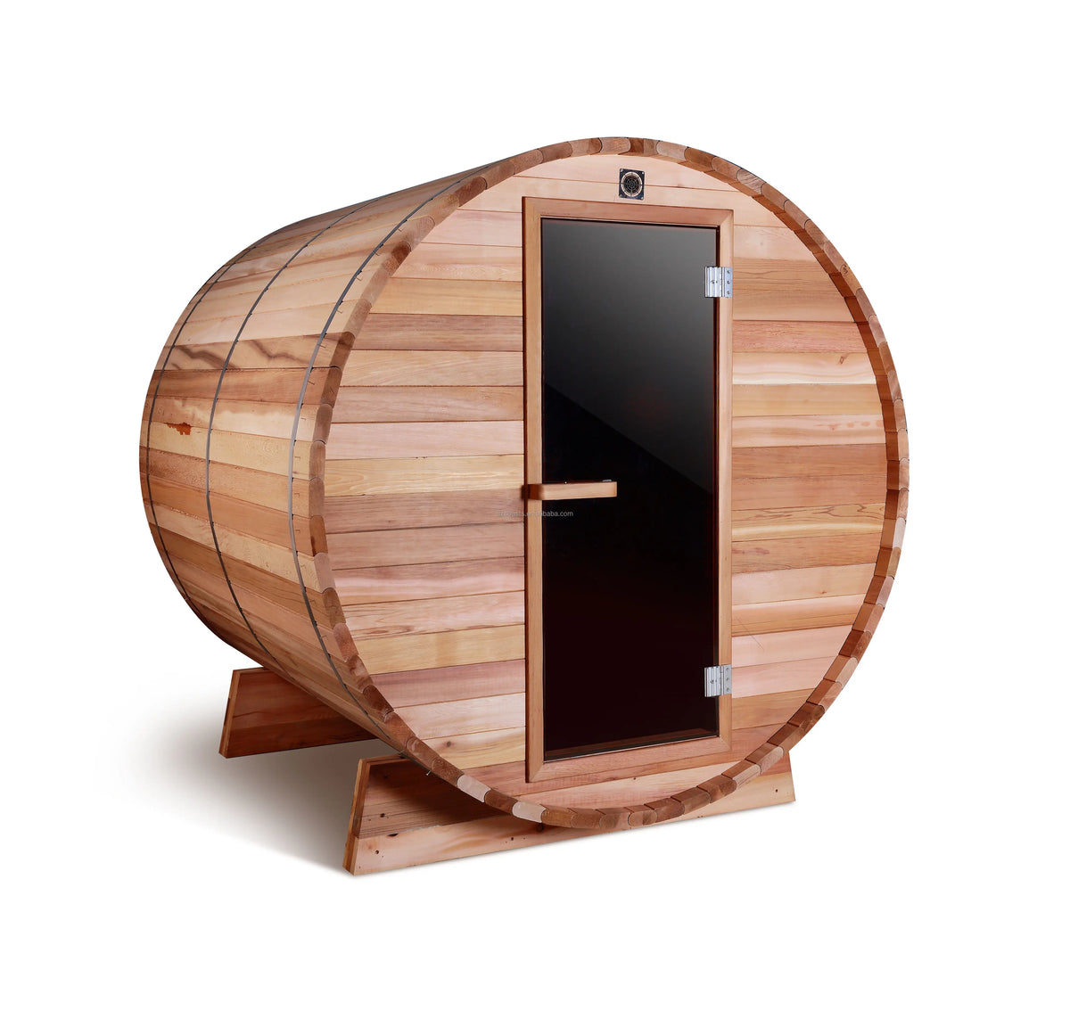 Outdoor Barrel Sauna – Canadian Red Cedar or White Pine, Wood-Burning or Electric Heater Options - image 5