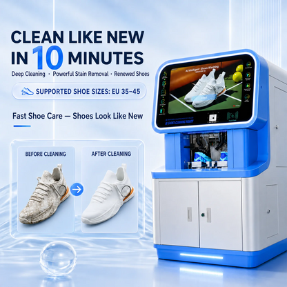 UPUS AI Shoe Washing Vending Machine – Steam Wash, Dry Clean & UV Sanitization, Touchscreen Self-Ser - image 5