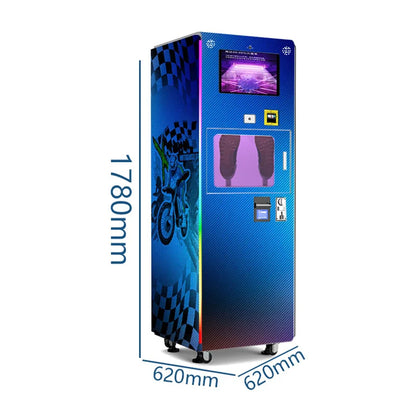 Automatic Shoe Cleaning & Sterilizing Vending Machine – Coin, Card & QR Payment, Commercial Self-Service