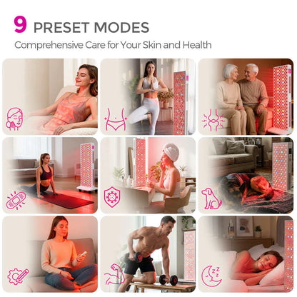 Full-Body Red Light Therapy Panel – 9 Wavelengths Red & Near-Infrared, Dimmable, Low EMF - image 4