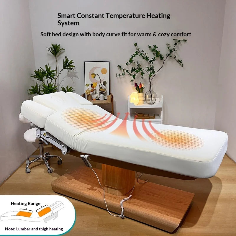 Electric lift spa facial massage bed