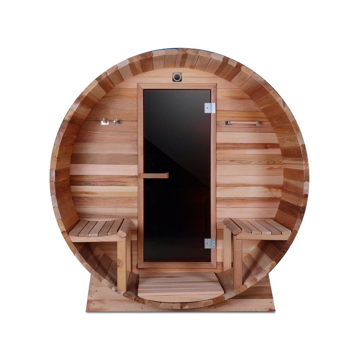 Outdoor Barrel Sauna – Canadian Red Cedar or White Pine, Wood-Burning or Electric Heater Options - image 6