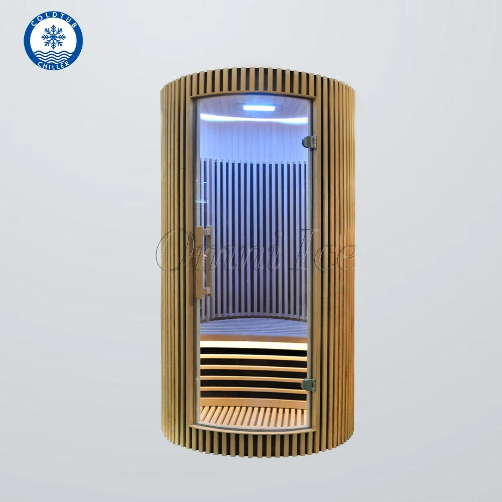 Solid Hemlock Indoor Far-Infrared Sauna Room with Soft-Touch Control Panel - image 3