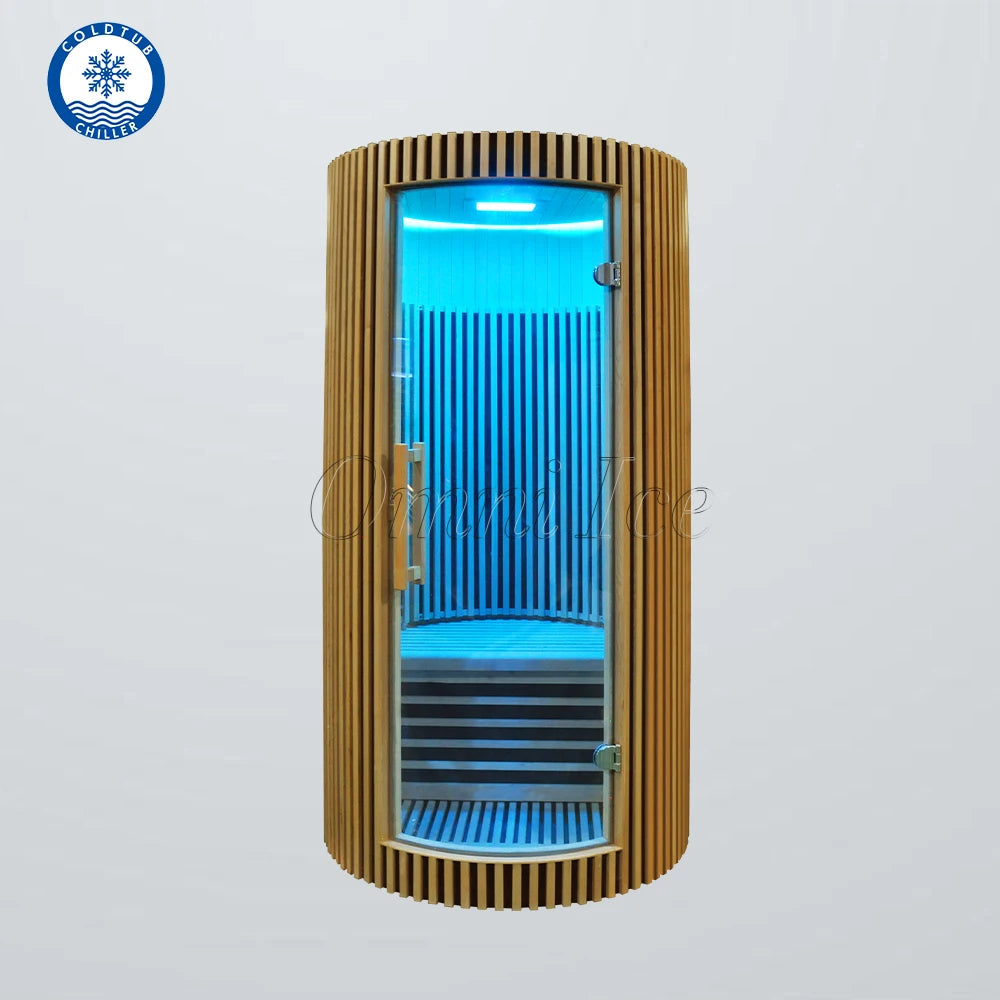 Solid Hemlock Indoor Far-Infrared Sauna Room with Soft-Touch Control Panel - image 2