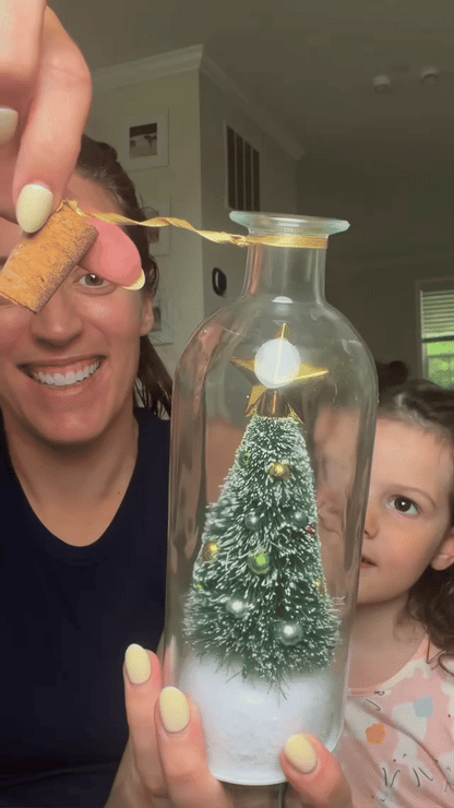 Record-a-Message Christmas Tree Bottle Ornament