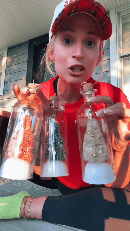 Record-a-Message Christmas Tree Bottle Ornament