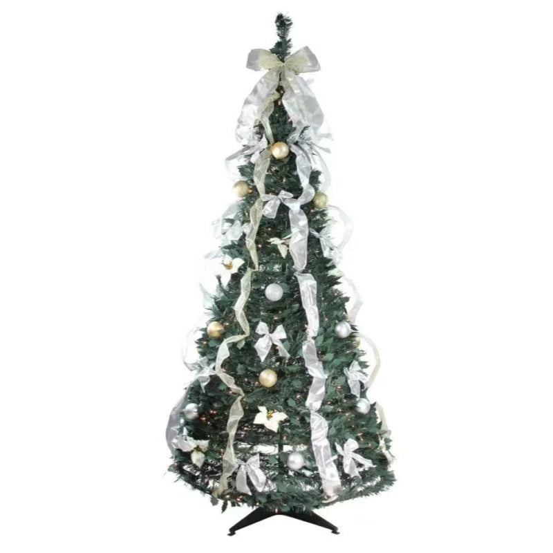 Pop-Up Pre-Decorated Pre-Lit Christmas Tree – Foldable, Sets Up in Seconds (4 to 7 ft) - image 6