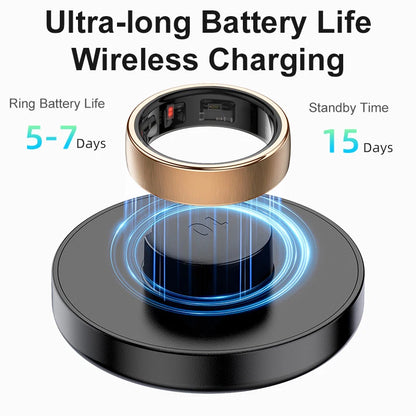 Smart Ring with Charging Case – Sleep, Heart Rate & SpO2 Tracking, 5ATM Waterproof, No Subscription - image 6