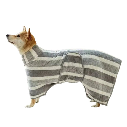 Quick-Drying Dog Bathrobe – Soft, Absorbent Towel Wrap