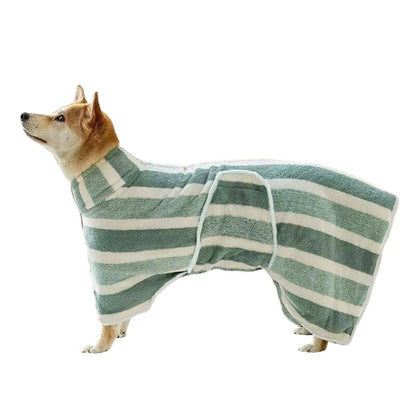 Quick-Drying Dog Bathrobe – Soft, Absorbent Towel Wrap