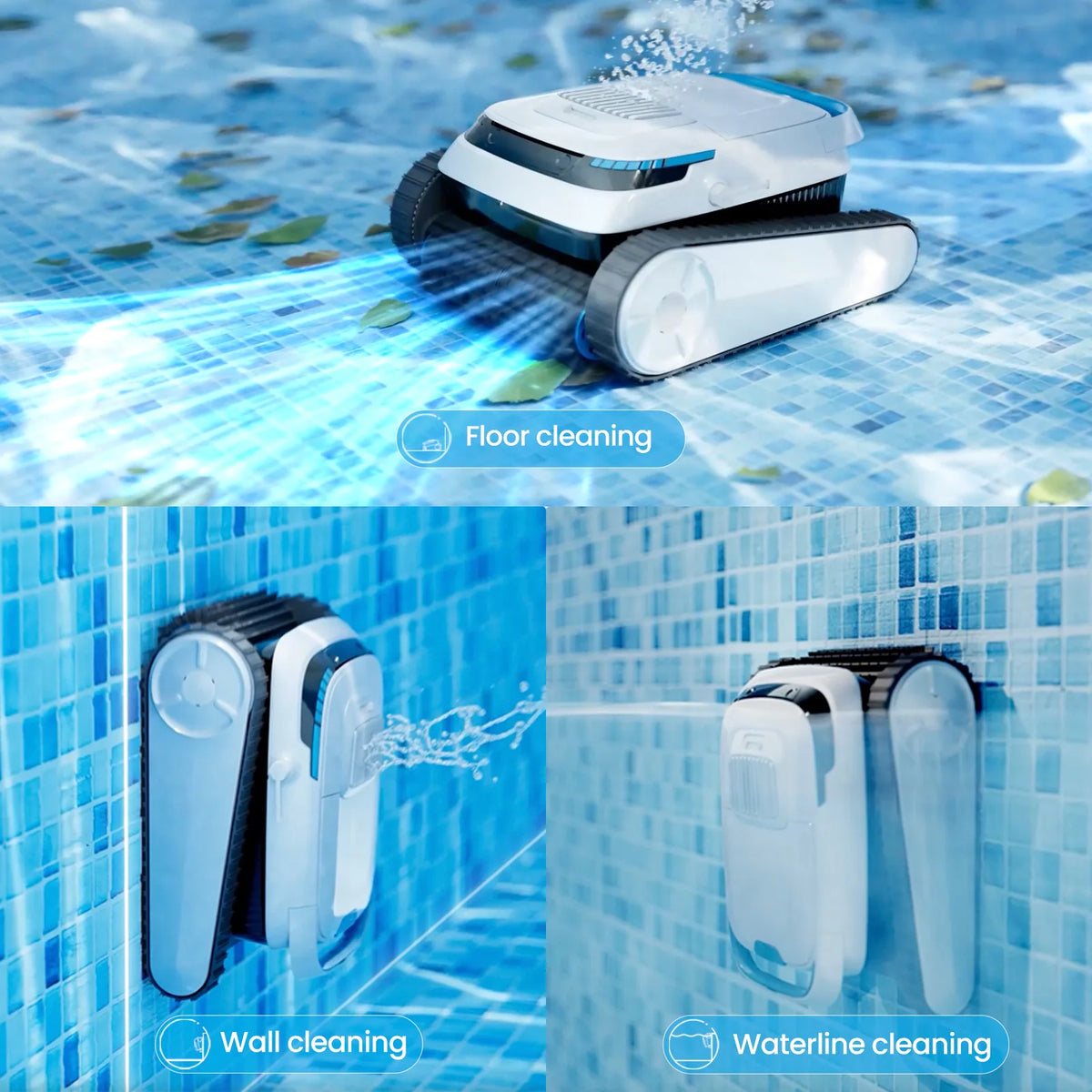 Robotic Pool Cleaner for In-Ground & Above-Ground Pools – Automatic Floor & Wall Cleaning - image 6