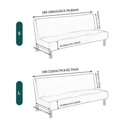Elastic Futon Cover for Sleeper Sofa, Machine Washable