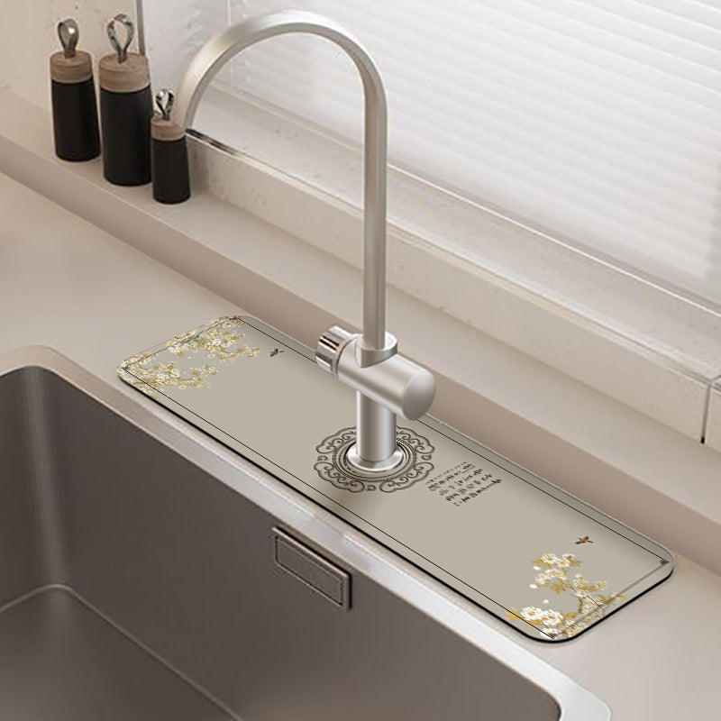 Quick-Dry Diatomaceous Water Absorbent Mat for Bathroom