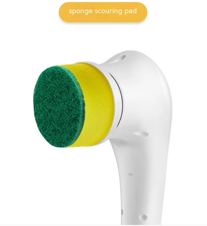 5-in-1 Cordless Electric Spin Scrubber – Rechargeable Multi-Surface Cleaning Brush