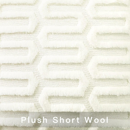 Creative Geometric Plush Pillow Cover for Living Room