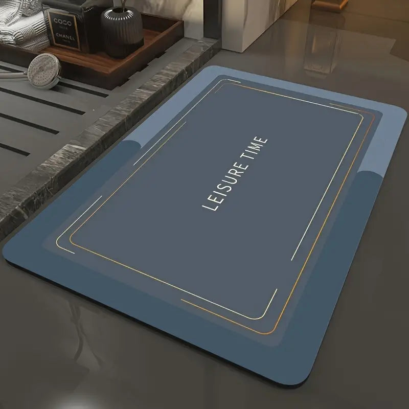 Absorbent Bath Mat - Non-Slip Modern Floor Mat