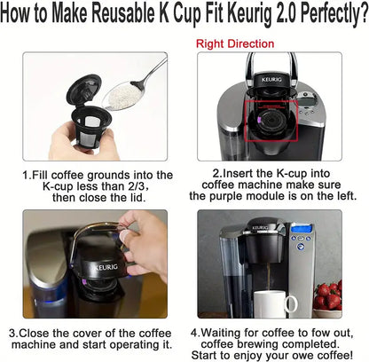 Reusable K Cups and Coffee Filters for Keurig Brewers