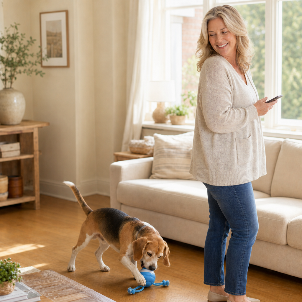(Buy 1 Get 1 FREE) - Sound-Activated Interactive Rolling Ball Dog Toy