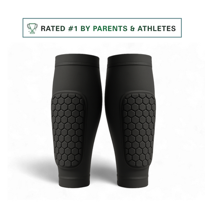 Soccer Shin Guard Sleeves for Kids & Adults – Lightweight Padding
